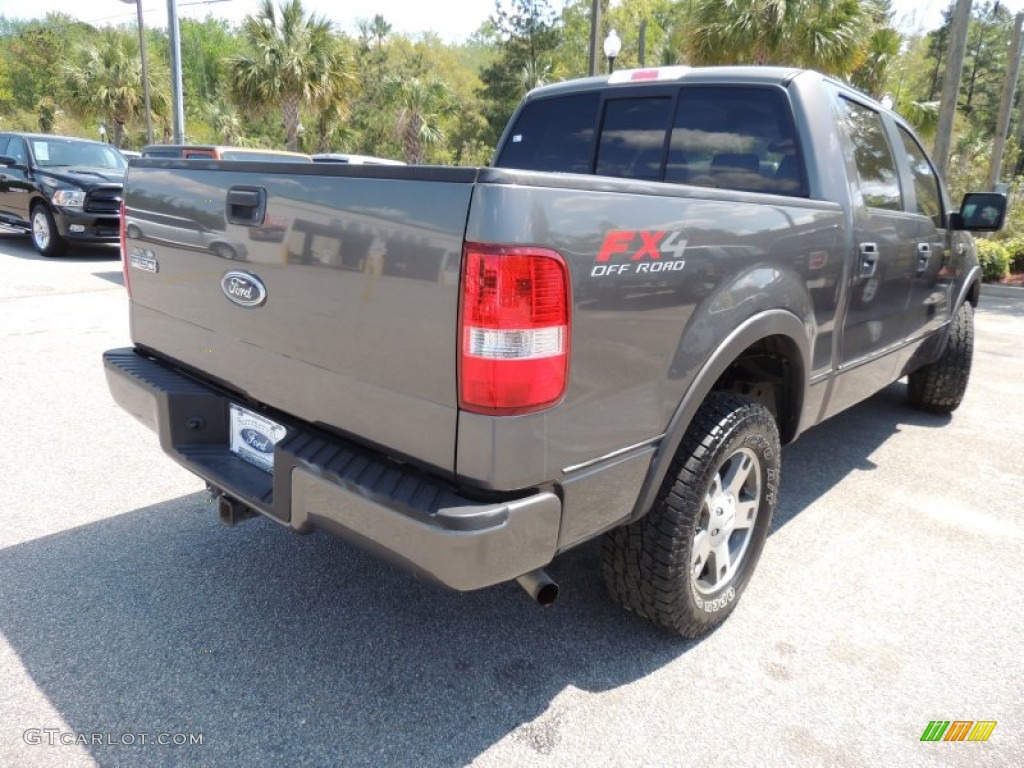 2005 F150 FX4 SuperCrew 4x4 - Dark Shadow Grey Metallic / Black photo #14