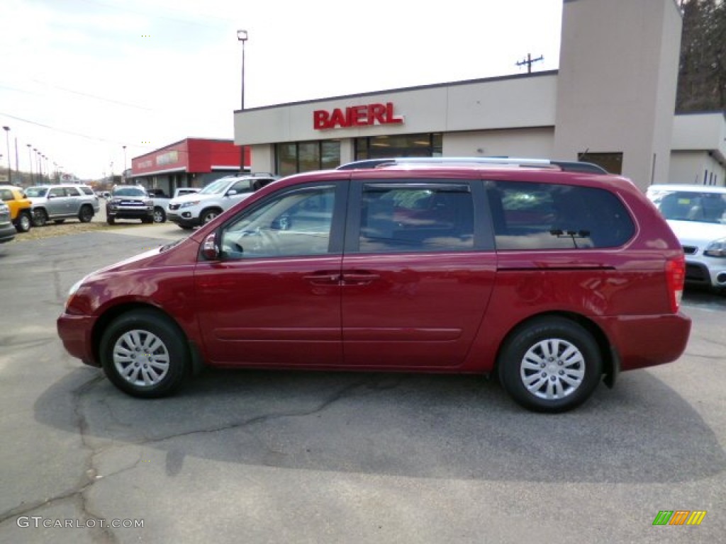 2011 Sedona LX - Claret Red / Beige photo #4