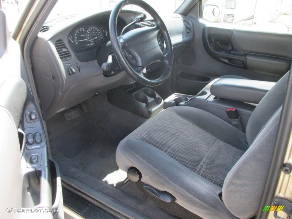 Dark Graphite Interior 1999 Ford Ranger XLT Extended Cab 4x4 Photo #92367981