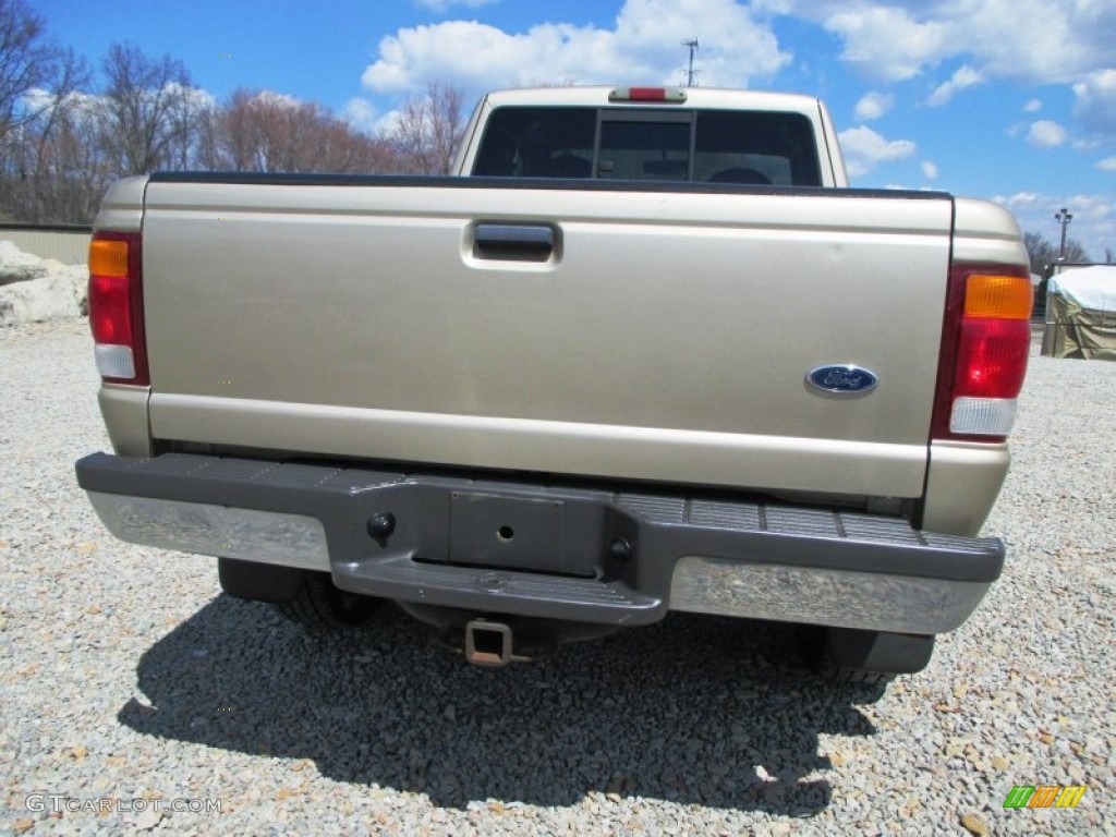 1999 Ranger XLT Extended Cab 4x4 - Harvest Gold Metallic / Dark Graphite photo #23