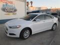 2014 Oxford White Ford Fusion SE EcoBoost  photo #1