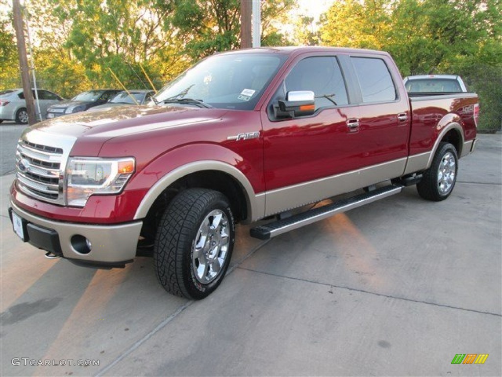 2014 F150 Lariat SuperCrew 4x4 - Ruby Red / Pale Adobe photo #1