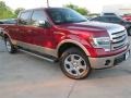 2014 Ruby Red Ford F150 Lariat SuperCrew 4x4  photo #5