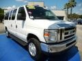 2013 Oxford White Ford E Series Van E350 XLT Passenger  photo #8