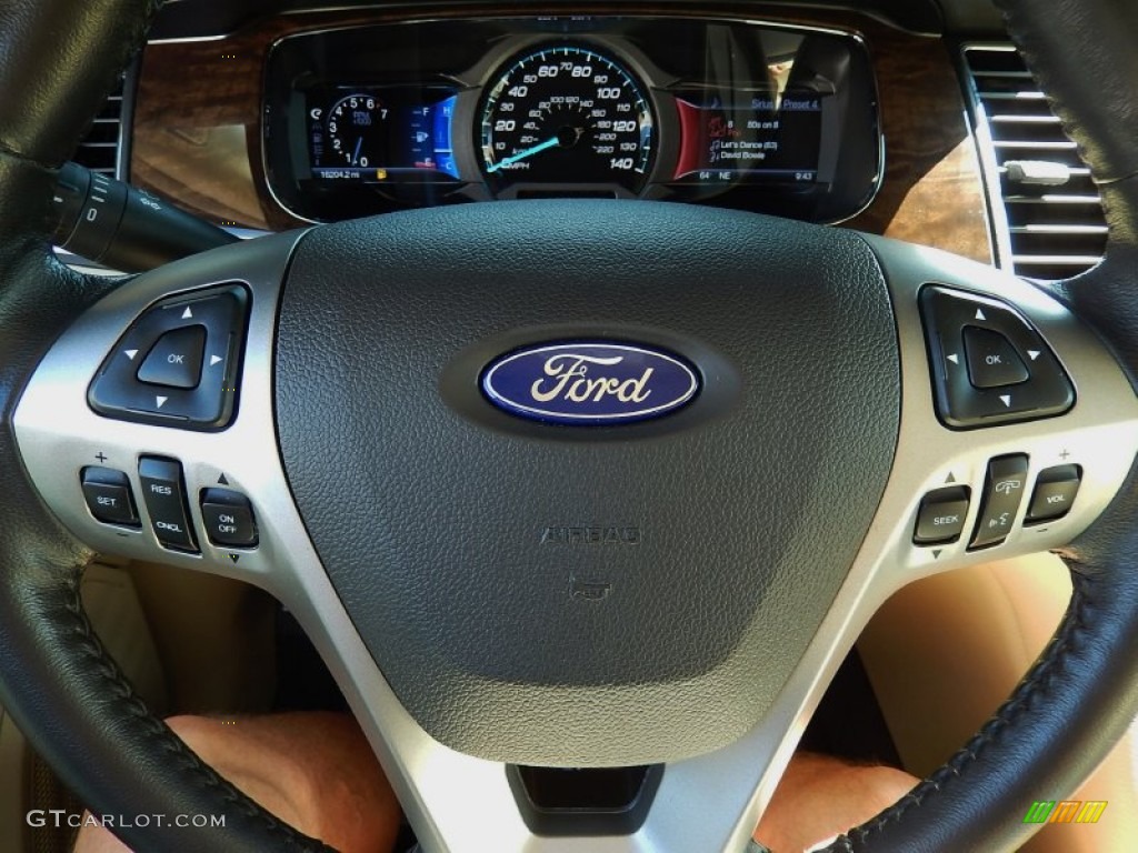 2013 Ford Taurus Limited Dune Steering Wheel Photo #92373072