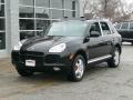 2006 Porsche Cayenne Turbo, Black / Black, Front Left 2006 Porsche Cayenne Turbo Parts