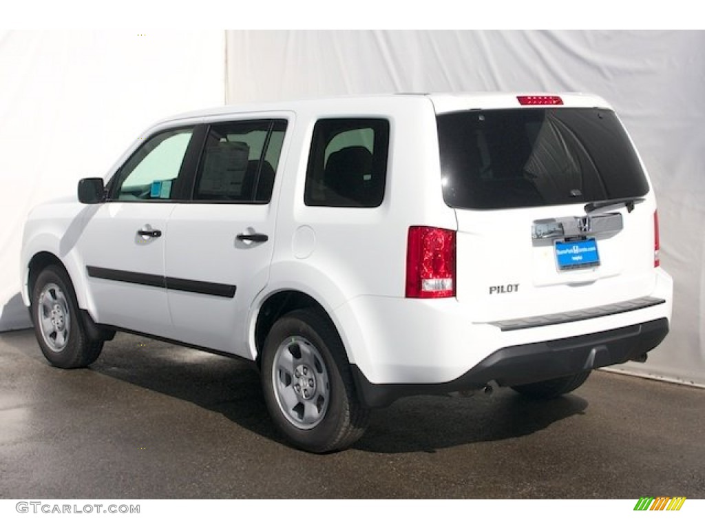 2014 Pilot LX - Taffeta White / Gray photo #5