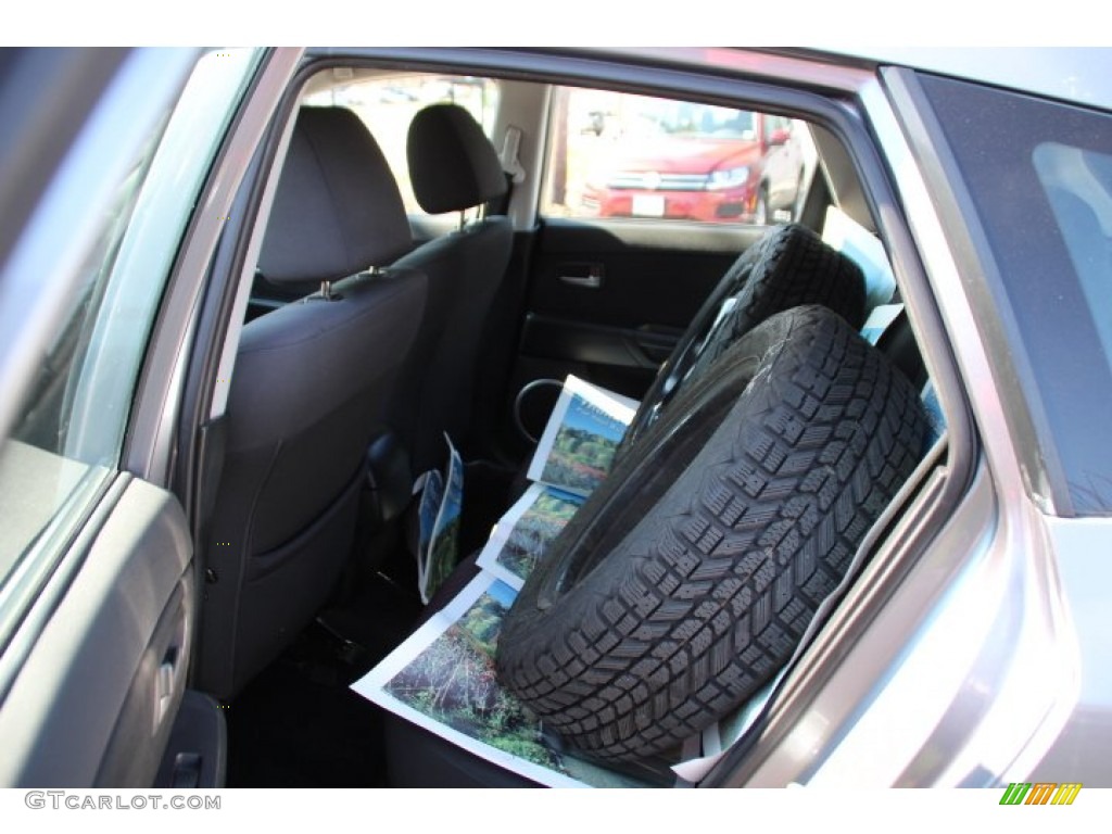 2004 MAZDA3 s Hatchback - Titanium Gray Metallic / Black/Blue photo #10