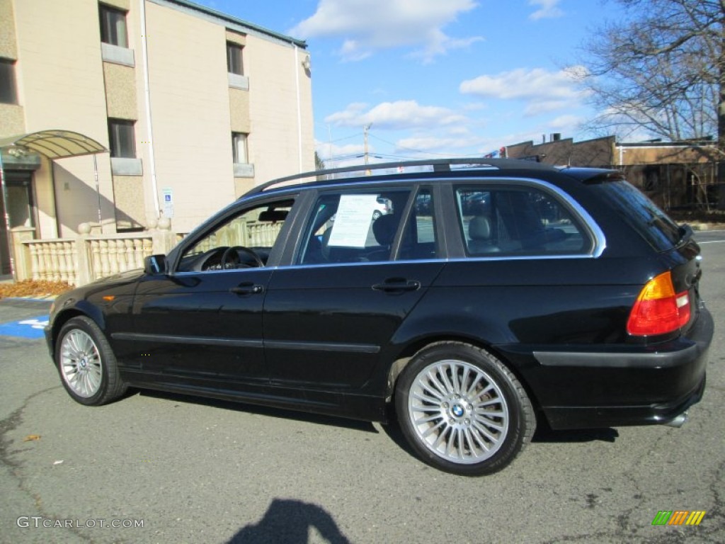 2002 3 Series 325xi Wagon - Jet Black / Black photo #4