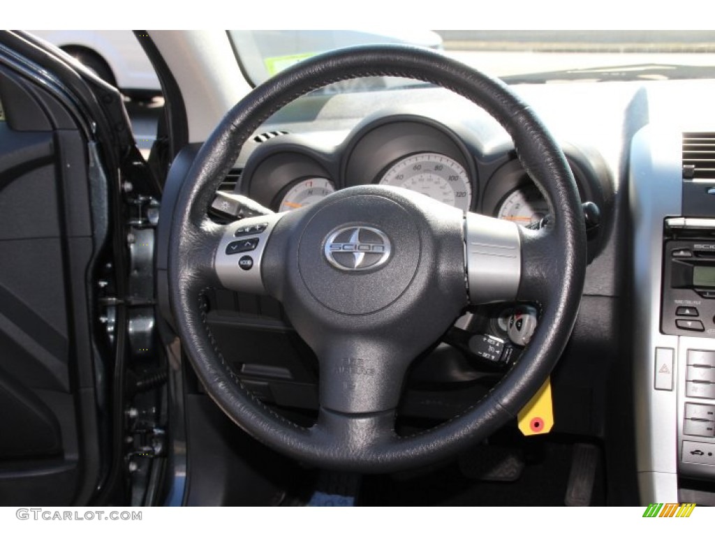 2007 Scion tC Standard tC Model Dark Charcoal Steering Wheel Photo #92377029