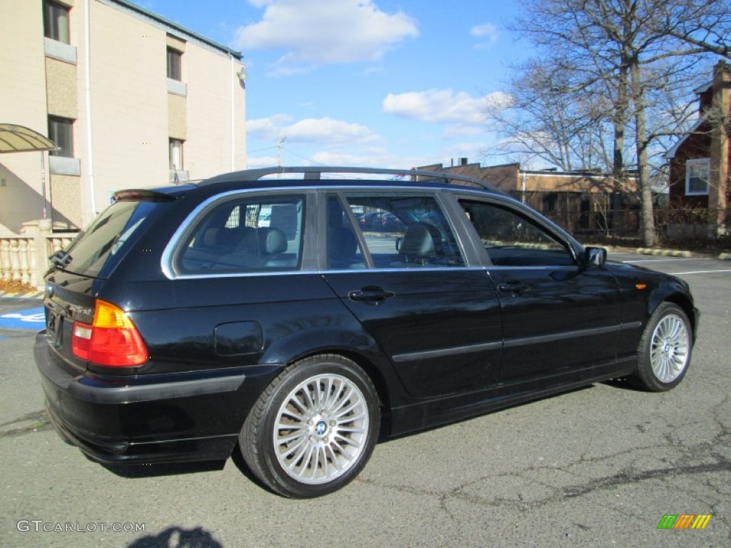 2002 3 Series 325xi Wagon - Jet Black / Black photo #8