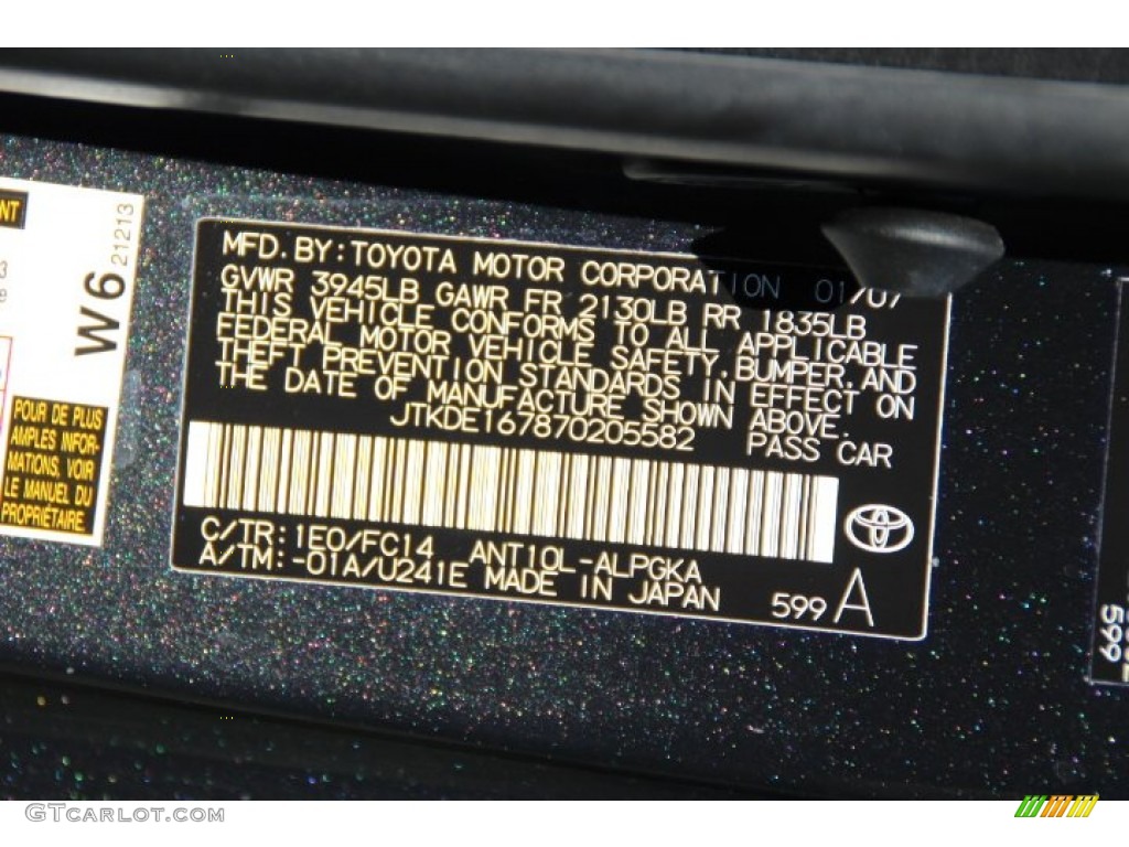 2007 tC Color Code 1E0 for Flint Mica Photo #92377119