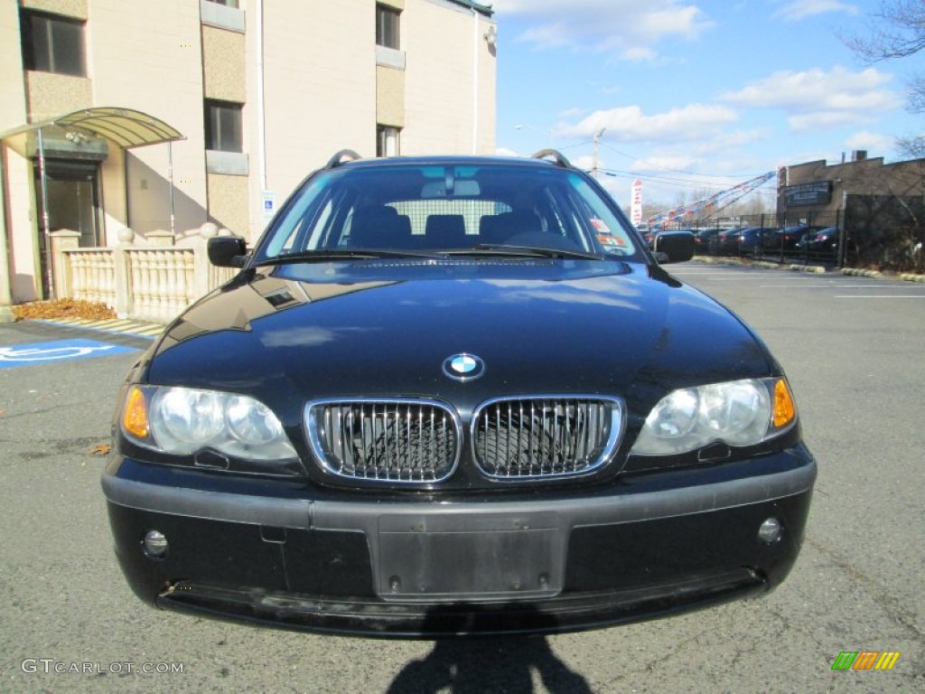 2002 3 Series 325xi Wagon - Jet Black / Black photo #12