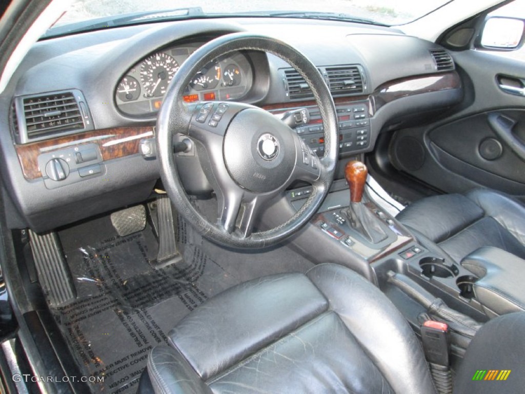 Black Interior 2002 BMW 3 Series 325xi Wagon Photo #92377191