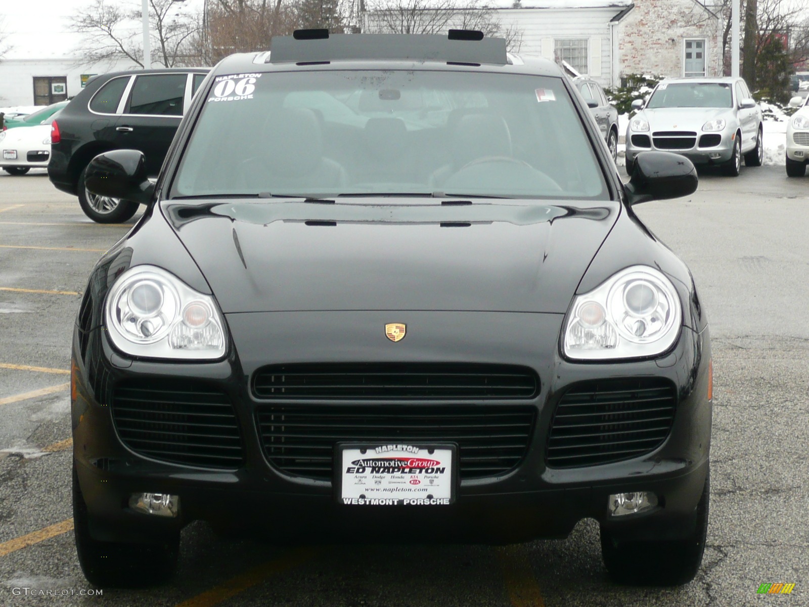 2006 Porsche Cayenne Turbo, Black / Black, Front 2006 Porsche Cayenne Turbo Parts