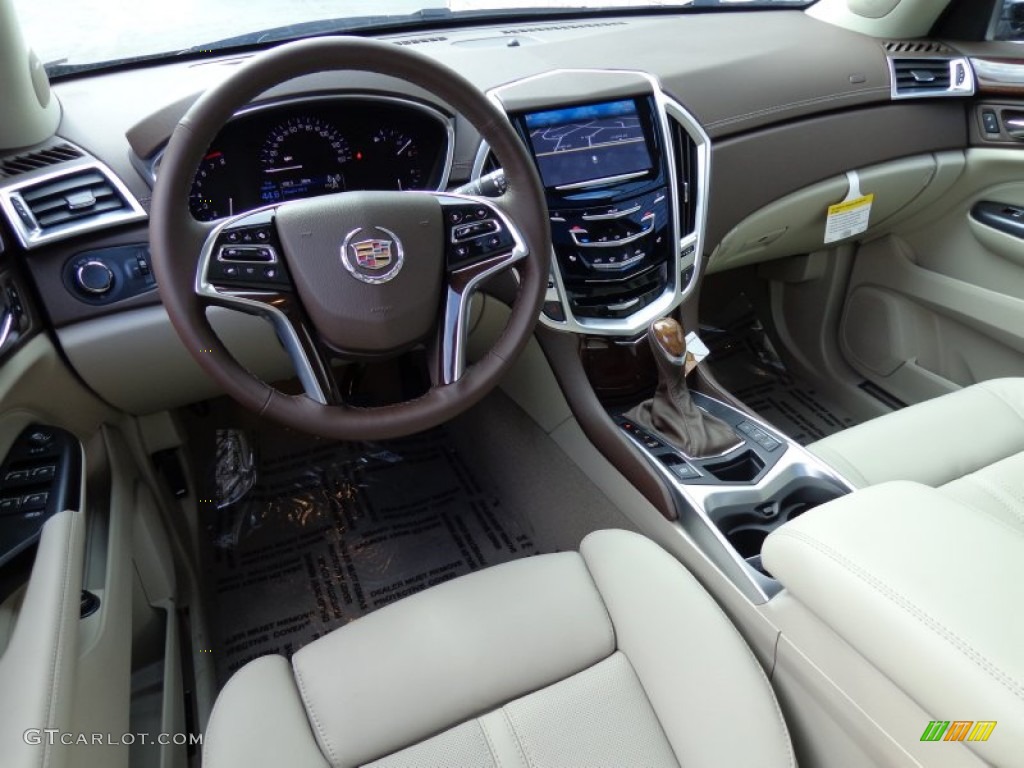 Shale/Brownstone Interior 2014 Cadillac SRX Luxury Photo #92379142