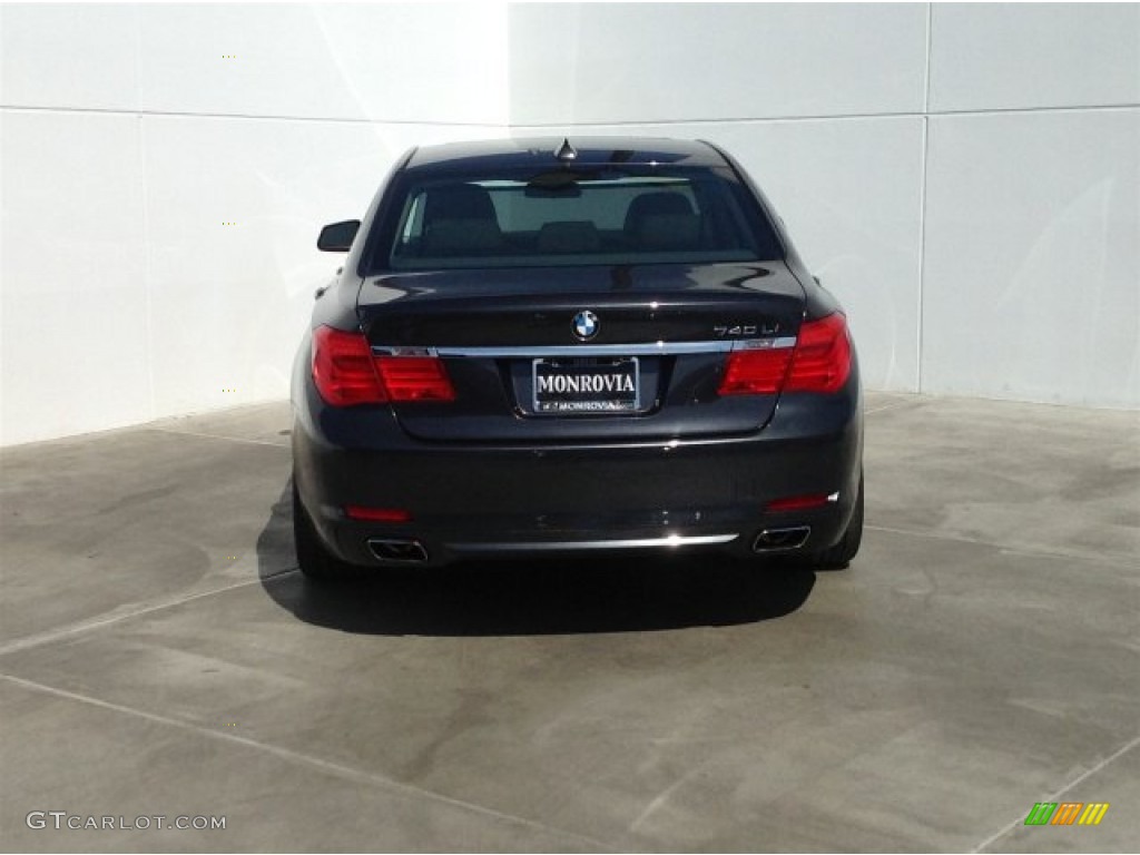 2012 7 Series 740Li Sedan - Dark Graphite Metallic / Oyster/Black photo #8