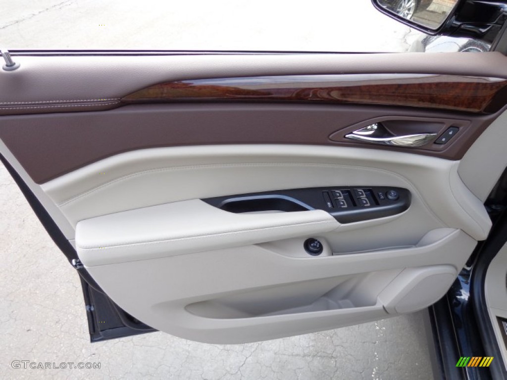 2014 Cadillac SRX Luxury Shale/Brownstone Door Panel Photo #92379222