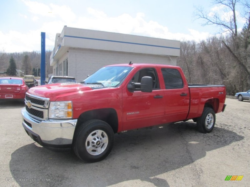 2014 Silverado 2500HD LT Crew Cab 4x4 - Victory Red / Ebony photo #1