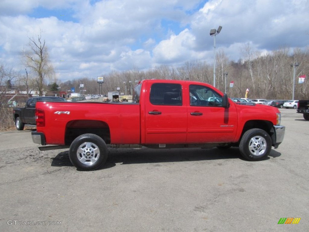 Victory Red 2014 Chevrolet Silverado 2500HD LT Crew Cab 4x4 Exterior Photo #92380428