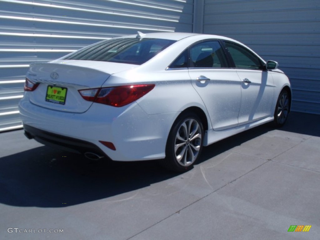 2014 Sonata SE - Pearl White / Black photo #4