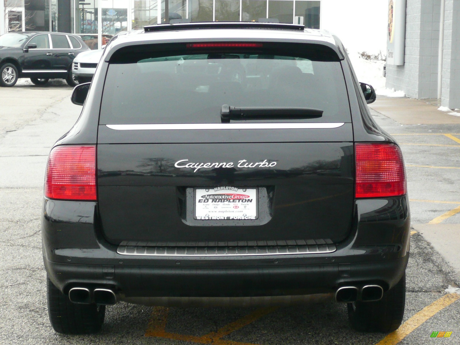 2006 Porsche Cayenne Turbo, Black / Black, Rear 2006 Porsche Cayenne Turbo Parts