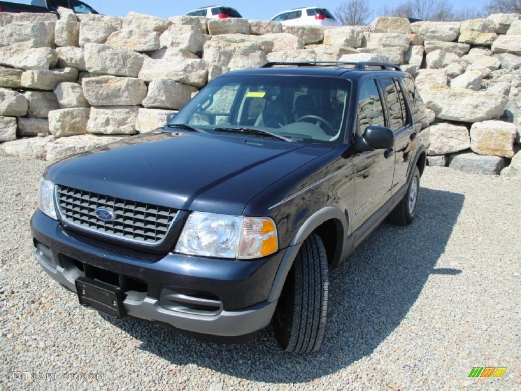 2002 Explorer XLT 4x4 - Deep Wedgewood Blue Metallic / Graphite photo #2