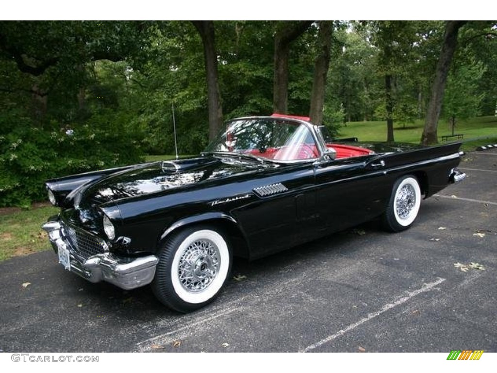 1957 Thunderbird Convertible - Raven Black / Flame Red photo #1