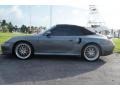 2004 Seal Grey Metallic Porsche 911 Turbo Cabriolet  photo #3