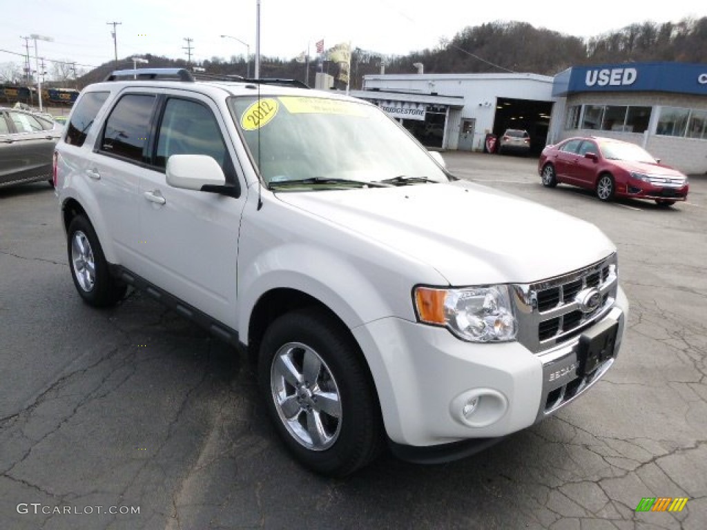 2012 Escape Limited 4WD - White Suede / Camel photo #2