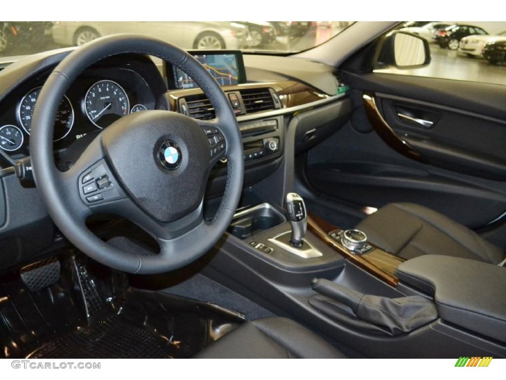 2014 3 Series 320i Sedan - Glacier Silver Metallic / Black photo #6