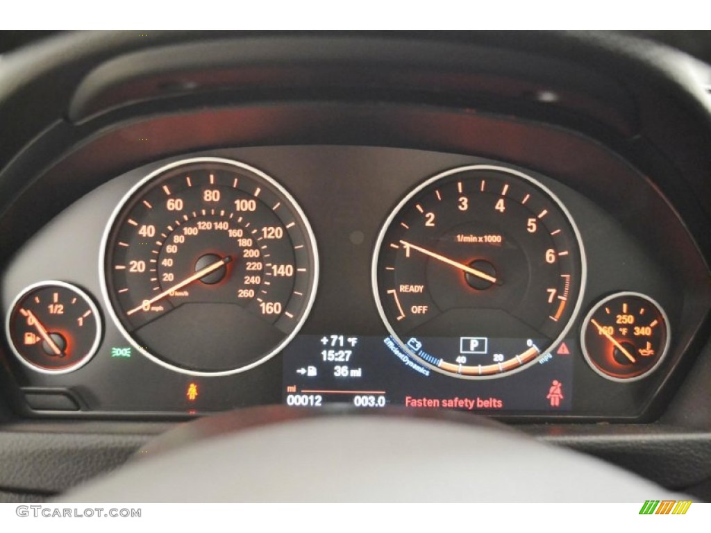 2014 BMW 3 Series 320i Sedan Gauges Photo #92392107