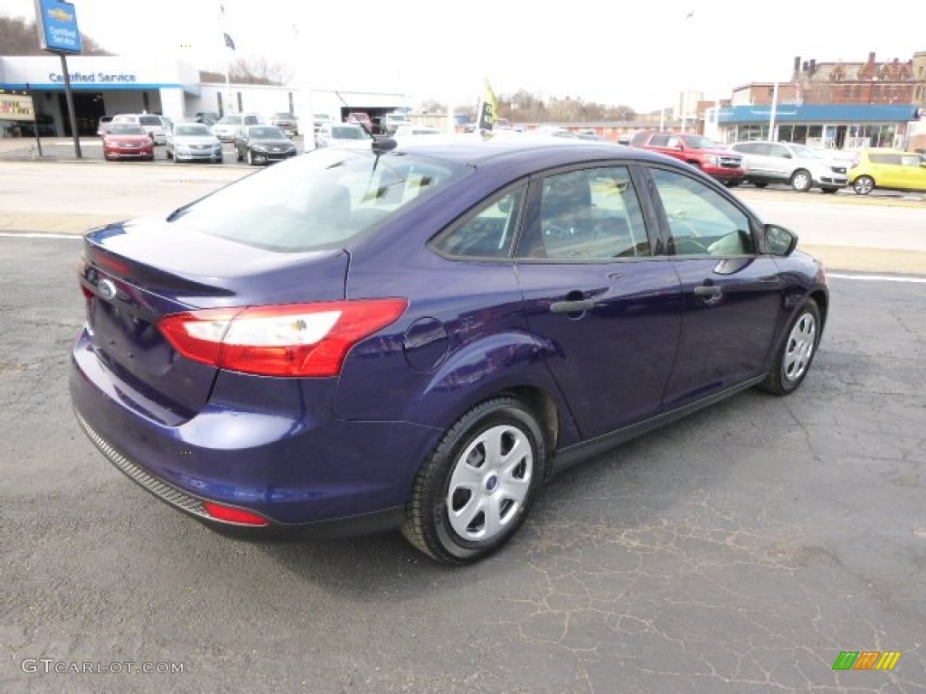 2012 Focus S Sedan - Kona Blue Metallic / Charcoal Black photo #8