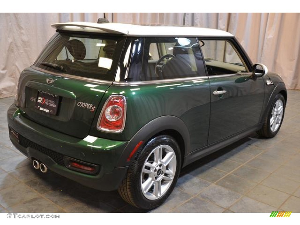 2011 Cooper S Hardtop - British Racing Green II / Punch Carbon Black Leather photo #16