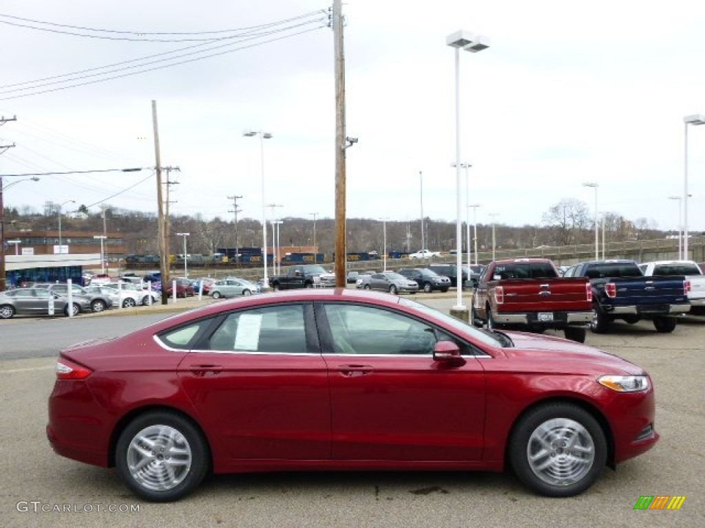 2014 Fusion SE - Ruby Red / Dune photo #1