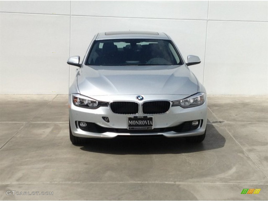 2014 3 Series 328i Sedan - Glacier Silver Metallic / Black photo #3