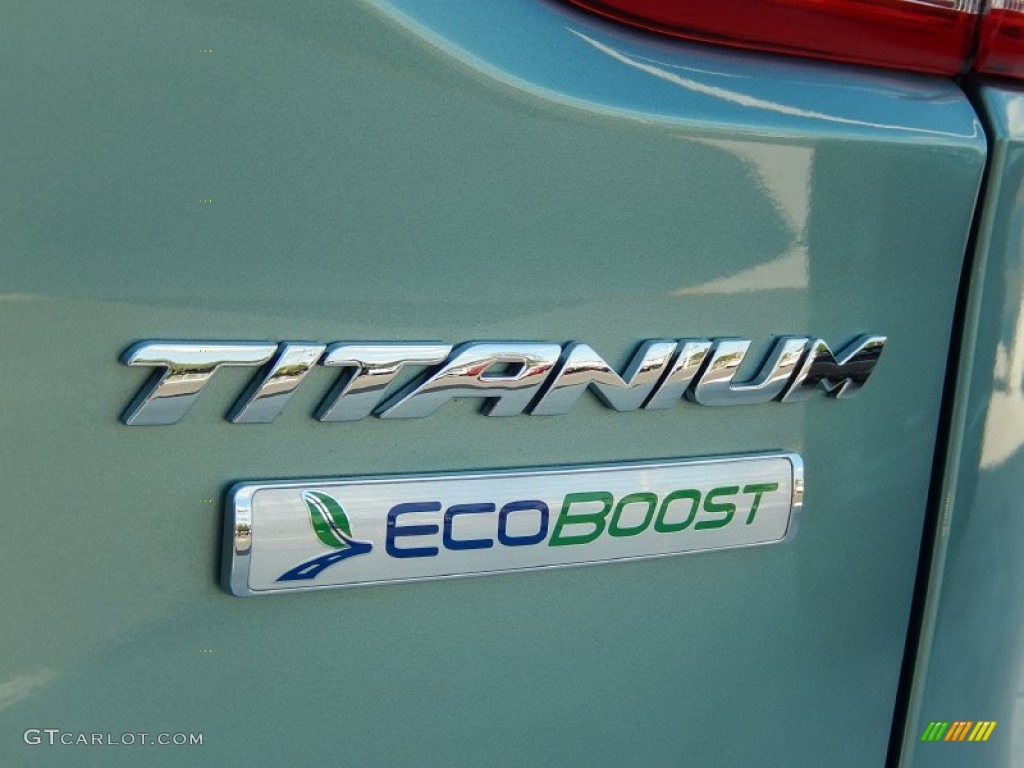 2013 Escape Titanium 2.0L EcoBoost - Frosted Glass Metallic / Charcoal Black photo #9