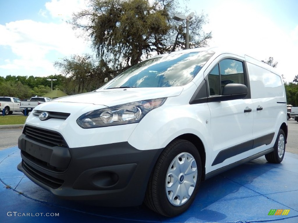 Frozen White 2014 Ford Transit Connect XL Van Exterior Photo #92399268
