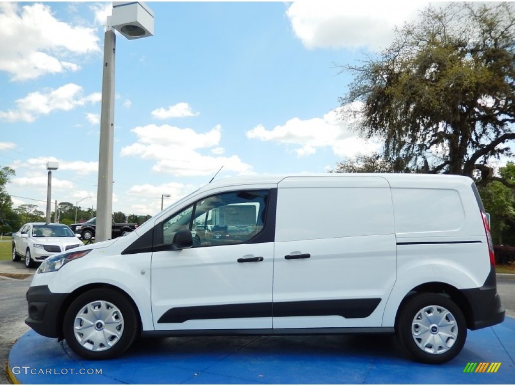 Frozen White 2014 Ford Transit Connect XL Van Exterior Photo #92399292