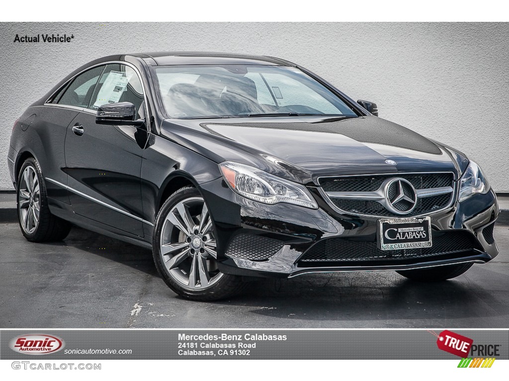2014 E 350 Coupe - Black / Black photo #1