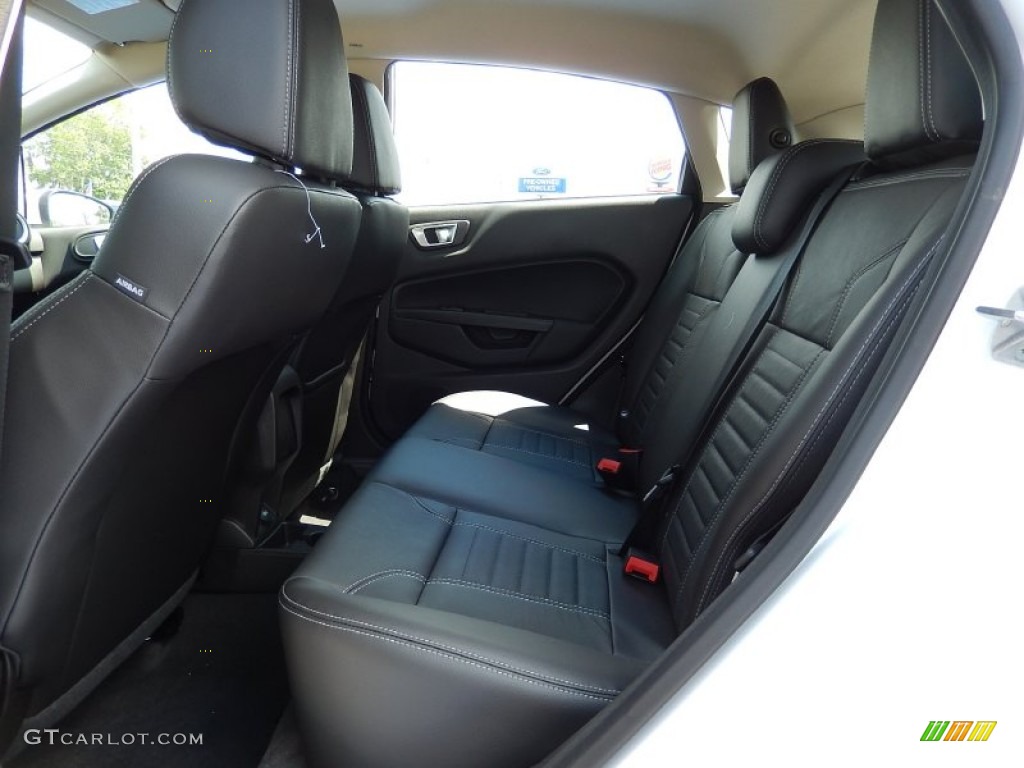 2014 Ford Fiesta Titanium Hatchback Rear Seat Photo #92400258