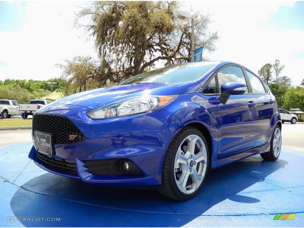 2014 Fiesta ST Hatchback - Performance Blue / ST Recaro Smoke Storm photo #1