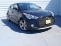 2014 Ultra Black Hyundai Veloster Turbo  photo #2