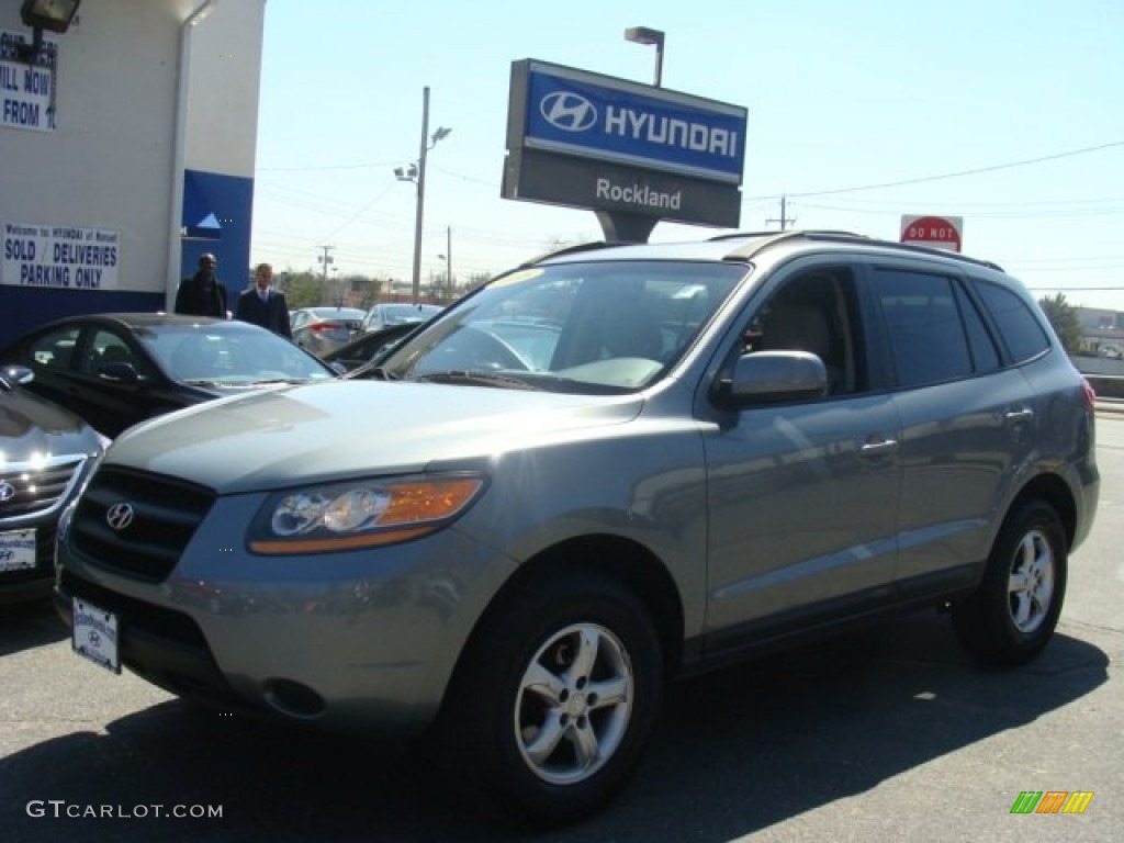 2008 Santa Fe GLS 4WD - Platinum Sage / Beige photo #1