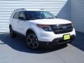 2014 White Platinum Ford Explorer Sport 4WD  photo #2