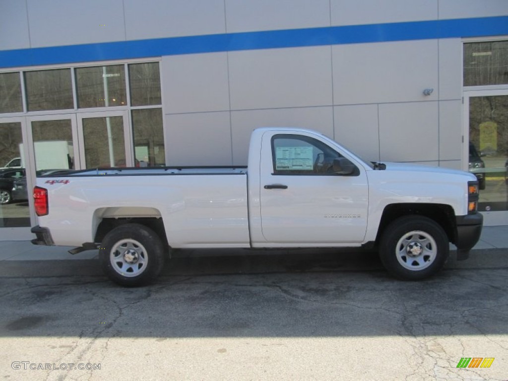 2014 Silverado 1500 WT Regular Cab 4x4 - Summit White / Jet Black/Dark Ash photo #2