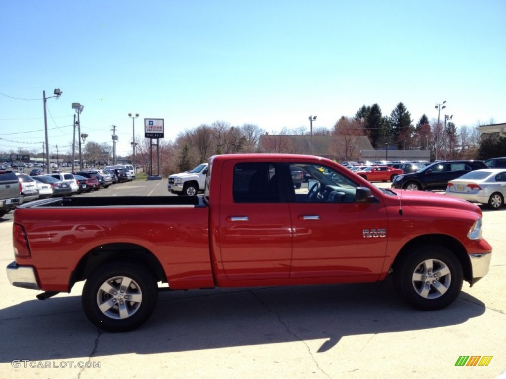 Flame Red 2013 Ram 1500 SLT Quad Cab 4x4 Exterior Photo #92407098