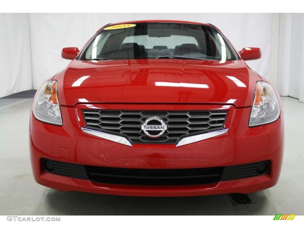 2008 Altima 2.5 S Coupe - Code Red Metallic / Charcoal photo #4