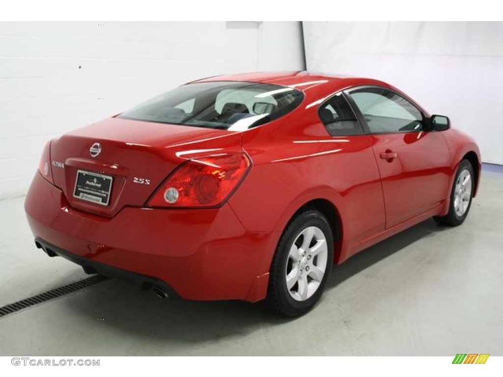 2008 Altima 2.5 S Coupe - Code Red Metallic / Charcoal photo #8