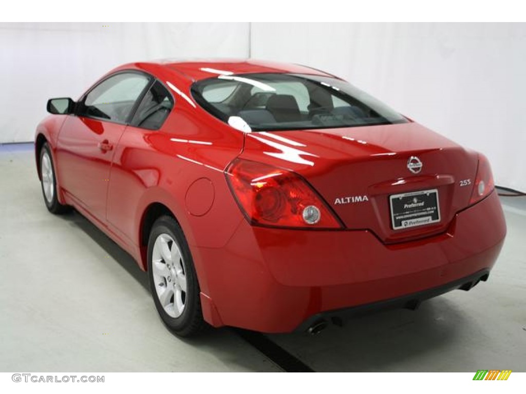 2008 Altima 2.5 S Coupe - Code Red Metallic / Charcoal photo #13